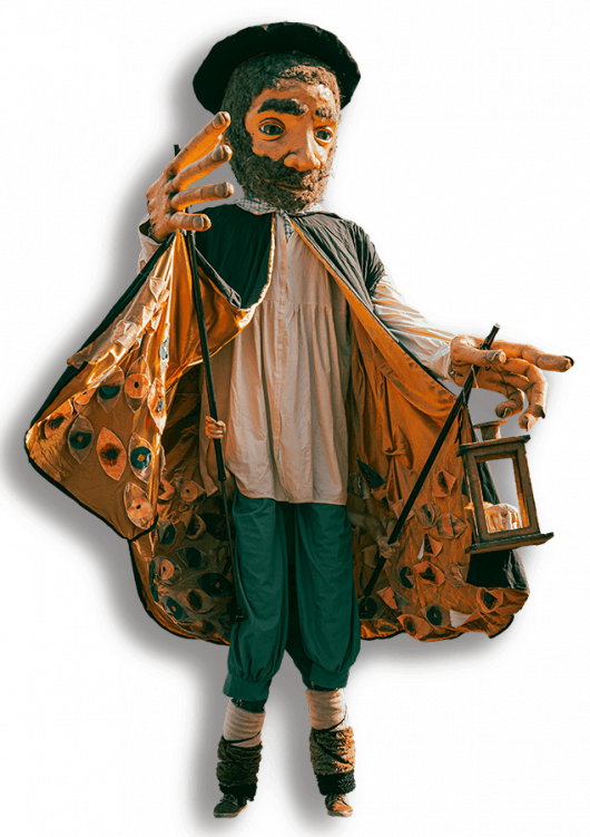 Marionnette Olentzero, personnage le mythologie basque