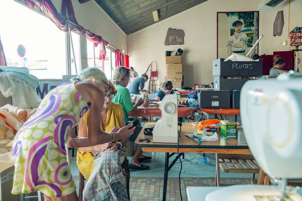 Transmission des connaissances, recherche d'inspiration ensemble pendant les ateliers participatifs de Bidart